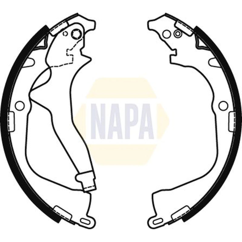 NAPA Brake Shoe Set Axle Kit NBS1082