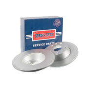 Borg & Beck 2 x Solid Rear Brake Discs BBD4673-x2