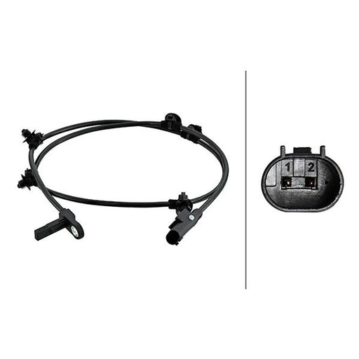 Hella ABS Wheel Speed Sensor Rear 6PU 230 048-271