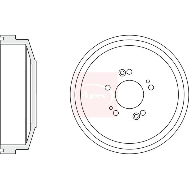 Apec Brake Drum Assembly Rear DRM9942