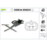 Valeo Electric Window Regulator Lifter Left Front 850634