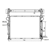 NRF Engine Radiator 53103