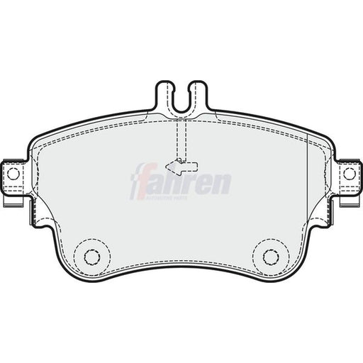 Fahren Front Brake Pad Set fits Mercedes-Benz A-Class 2012-2018