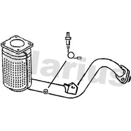Klarius Catalyst Type Approved With Pipe Front 321569