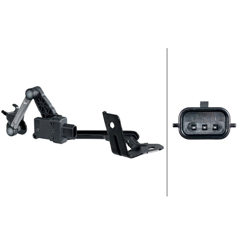 Hella Headlight Levelling Sensor Front Left Connectors V 6PM 935 411-021