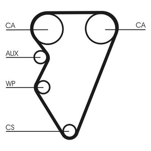 Continental CTAM Timing Belt Cambelt 143 Teeth CT708