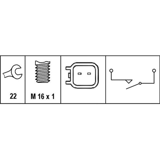 Hella Reverse Light Switch Connectors 6ZF 010 965-051