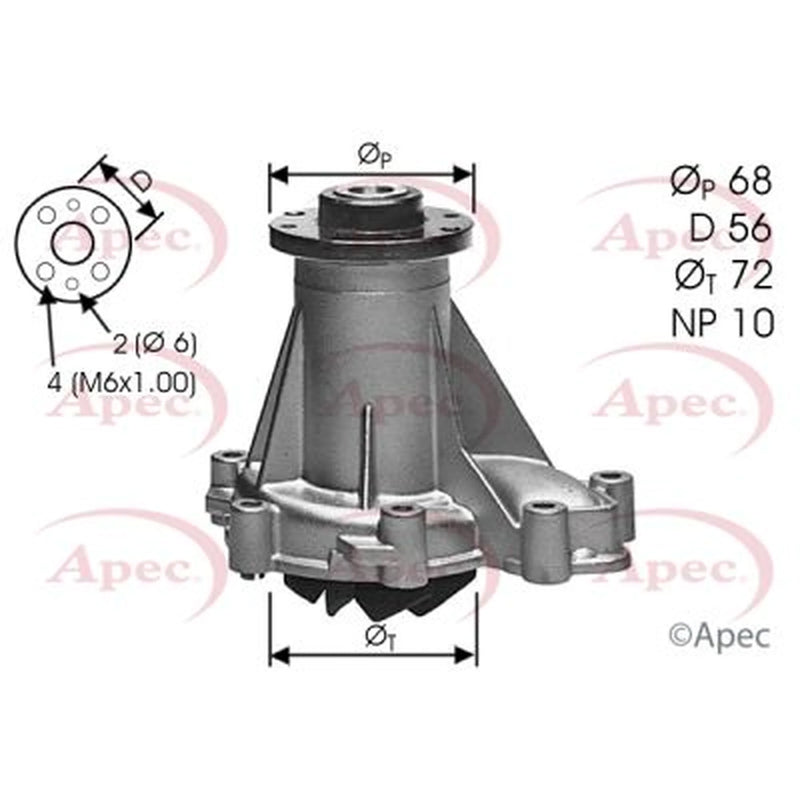 Apec Engine Cooling Water Pump AWP1357