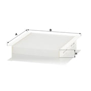 MANN-FILTER Cabin Air Filter (Pollen Filter) below the mid CU 2454