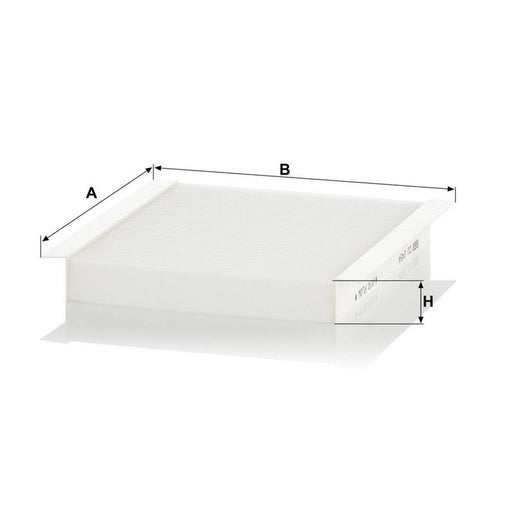 MANN-FILTER Cabin Air Filter (Pollen Filter) below the mid CU 2454