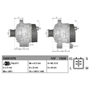 Denso Car Alternator 12V DAN1076