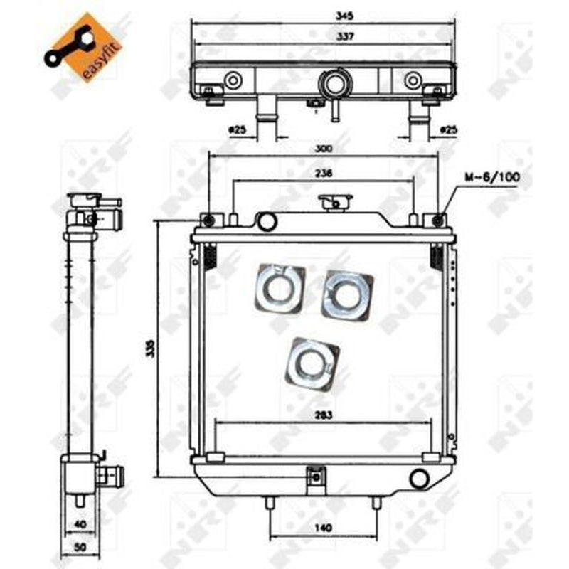 NRF Engine Radiator 52110
