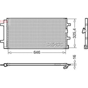 Denso Air Conditioning Condenser fits Audi A4 Allroad B8 2009-2016 2.0