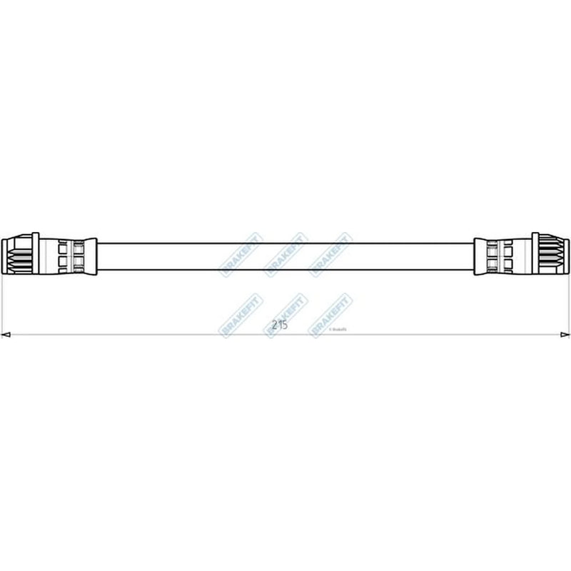 Apec Brake Hydraulic Hose Line inner BHO4177
