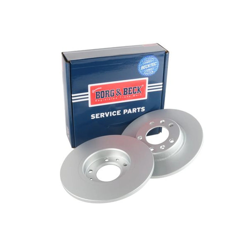 Borg & Beck 2 x Solid Rear Brake Discs BBD5350-x2