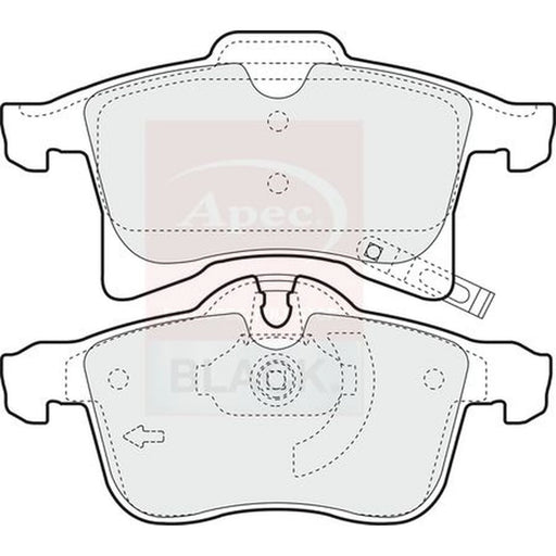 Apec Front Brake Pad Set PAD1348B