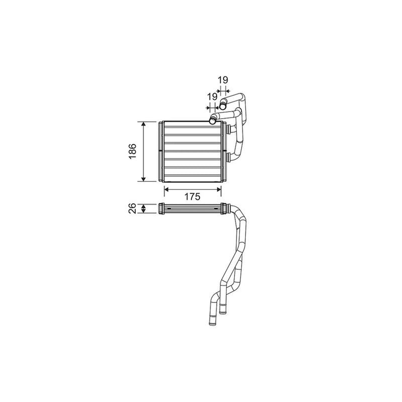Valeo Heater Matrix Core Heat Exchanger 811511