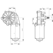 Bosch Front/Rear Wiper Motor Front 0 986 337 201