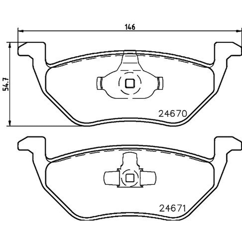 Mintex Rear Brake Pad Set MDB2627