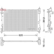 Denso Engine Radiator fits Alfa Romeo Mito 2011-2018 0.9