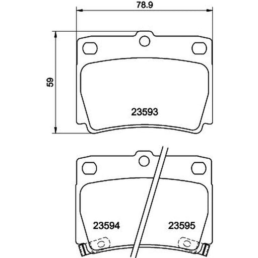 DON Rear Brake Pad Set PCP1292