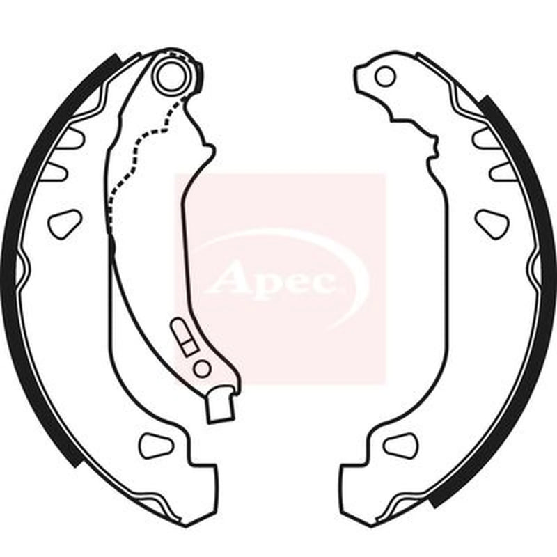 Apec Brake Shoe Set Axle Kit SHU565