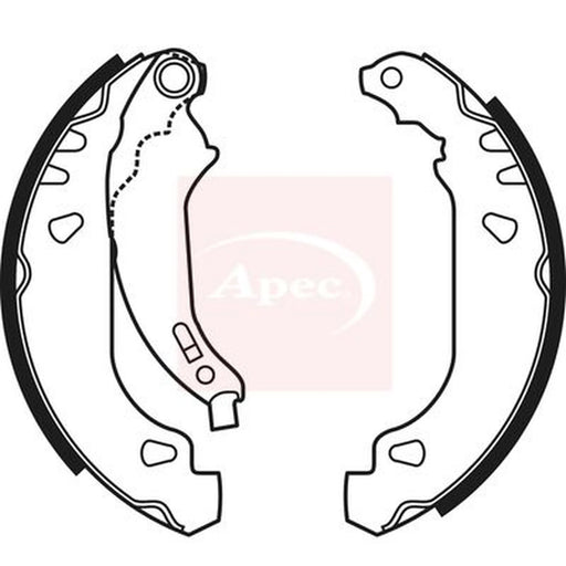 Apec Brake Shoe Set Axle Kit SHU565