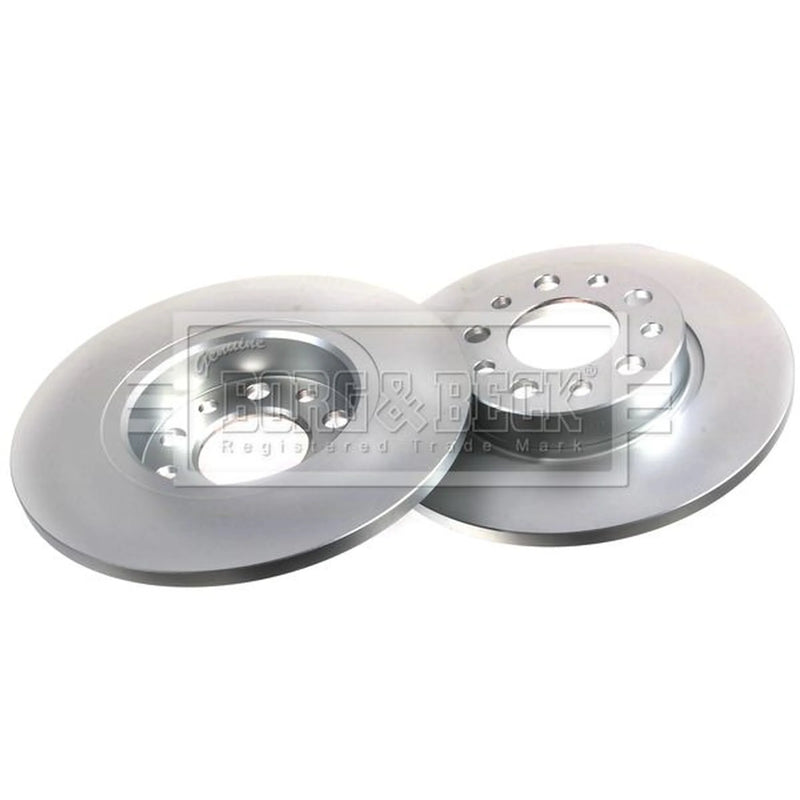 Borg & Beck 2 x Solid Rear Brake Discs BBD4515-x2