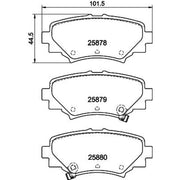 Mintex Rear Brake Pad Set MDB3416