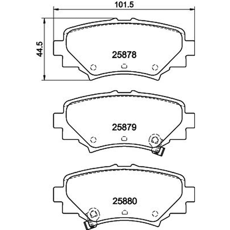 Mintex Rear Brake Pad Set MDB3416
