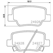 Mintex Rear Brake Pad Set MDB3054