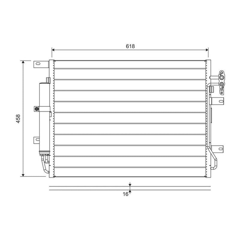 Valeo Air Conditioning Condenser 822718