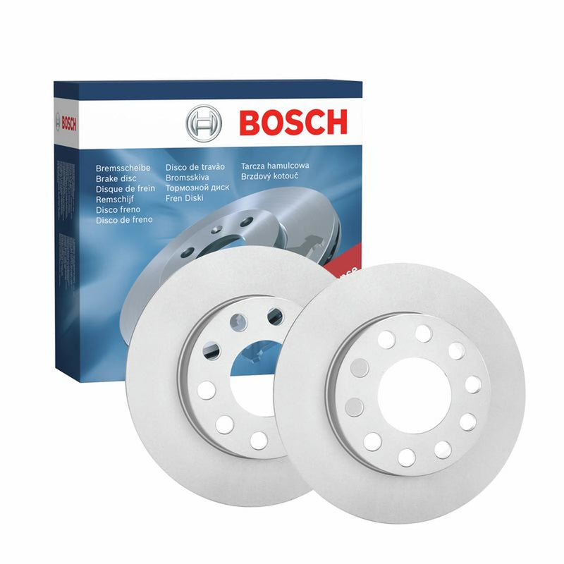 Bosch 2 x Solid Rear Brake Discs 0986478986-x2