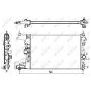 NRF Engine Radiator 53155