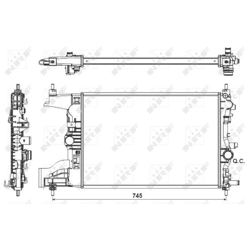 NRF Engine Radiator 53155