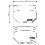 Mintex Rear Brake Pad Set MDB1494