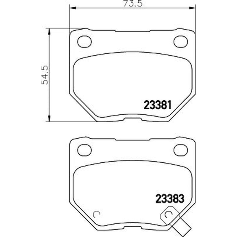 Mintex Rear Brake Pad Set MDB2562