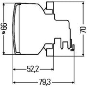 Hella Rear Fog Light Lamp Unit Rear 2NE 009 001-021