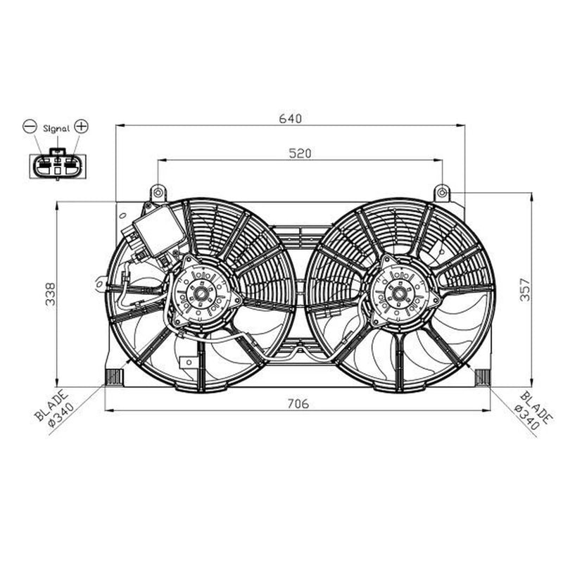 NRF Engine Cooling Fan 47943