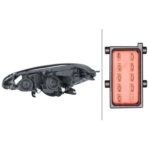 Hella Headlight Headlamp H7/H7 Right 1EF 011 830-021