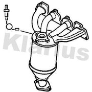 Klarius Catalyst Type Approved With Pipe Front 322099