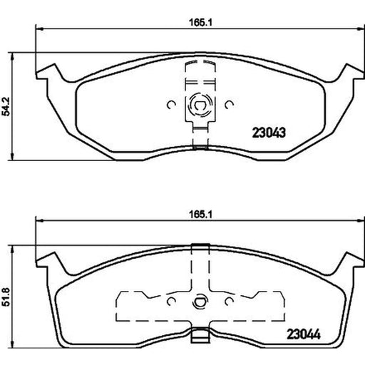 DON Front Brake Pad Set PCP1451