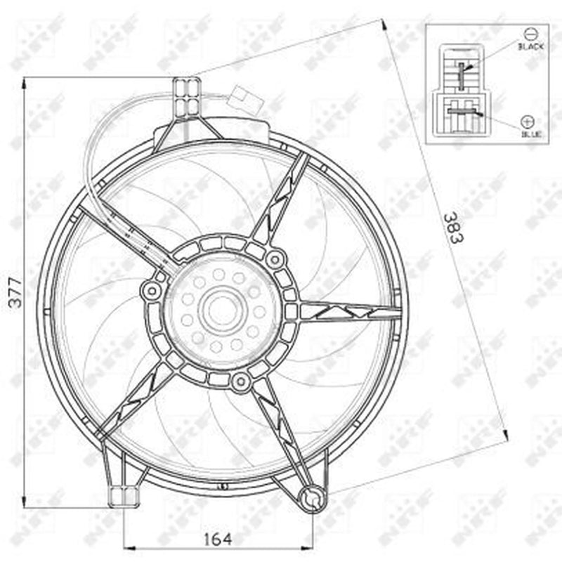 NRF Engine Cooling Fan 47445