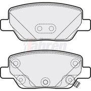 Fahren Rear Brake Solid Discs & Pads fits Fiat Tipo 2015-2020 1.3 1.4 1.6