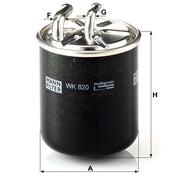 MANN-FILTER Fuel Filter Element WK 820