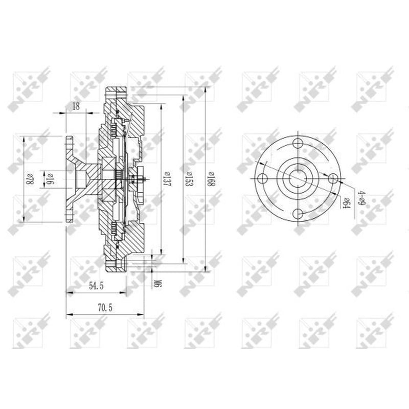 NRF Radiator Fan Clutch 49604