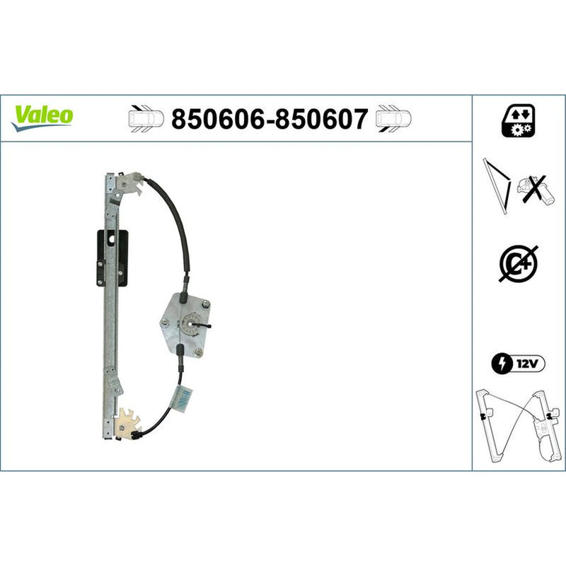 Valeo Electric Window Regulator Lifter Left Rear 850606