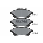 Textar Front Brake Pad Set 2475001