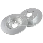 Borg & Beck 2 x Solid Rear Brake Discs BBD4757-x2