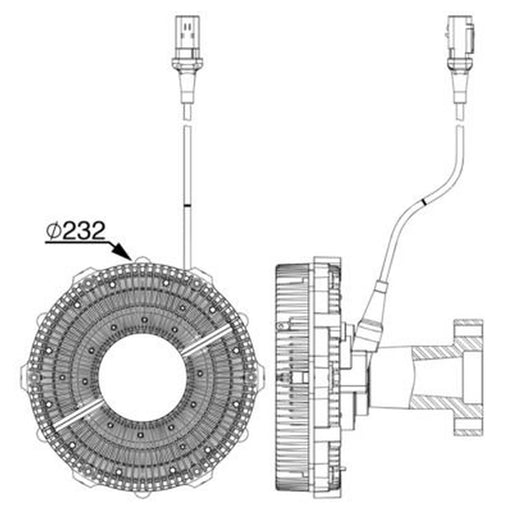 Mahle Radiator Fan Clutch CFC 252 000P